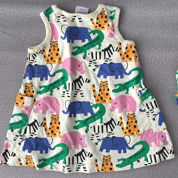 Hanna Andersson Animal Print Dress with Bloomers, Size 12-18 Months - Picture 4 of 6